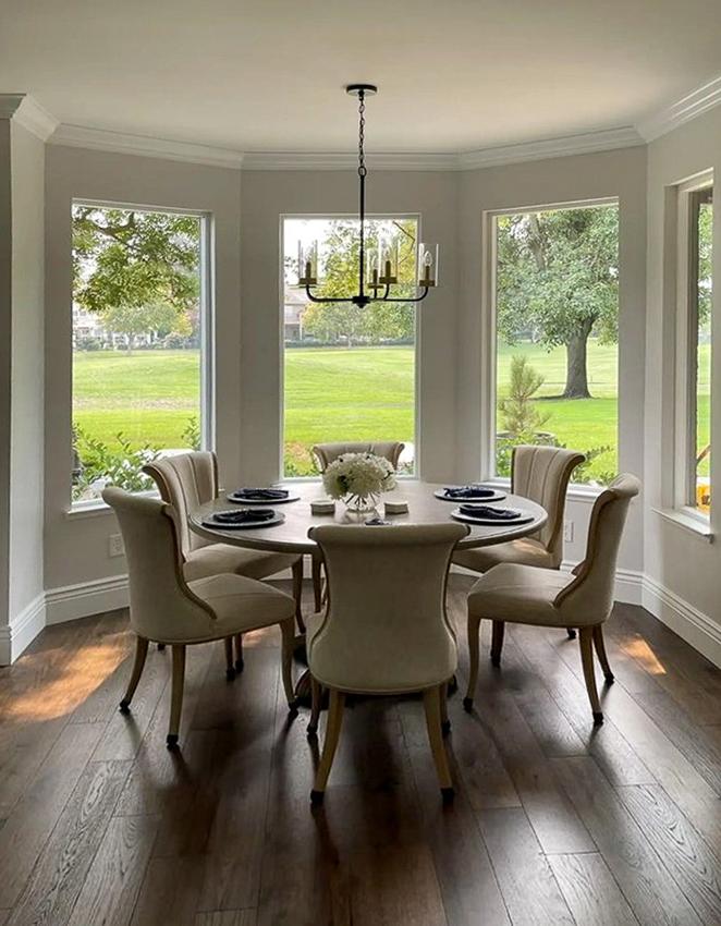 Renovated Dining Area with Beautiful Windows